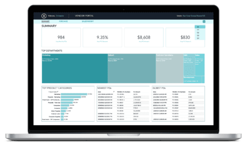 xeomatrix vendor portal dashboard