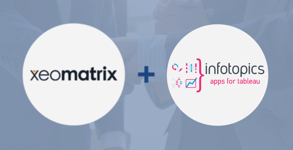 xeomatrix logo and infotopics, apps for tableau logo