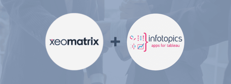 xeomatrix logo and infotopics, apps for tableau logo