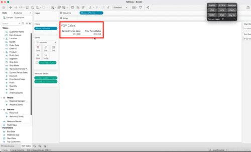 How to Build Year-over-Year Calculations in Tableau | XeoMatrix