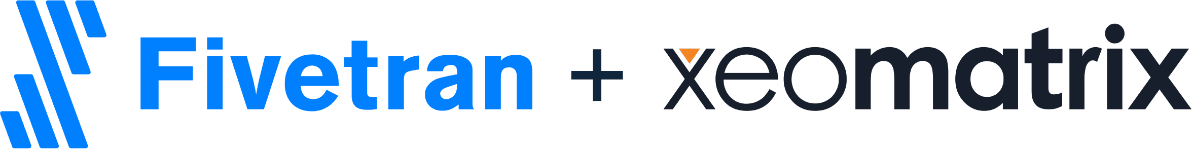 Fivetran logo plus XeoMatrix logo