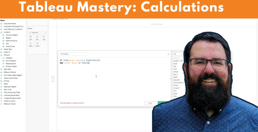 Tableau Mastery: Calculations