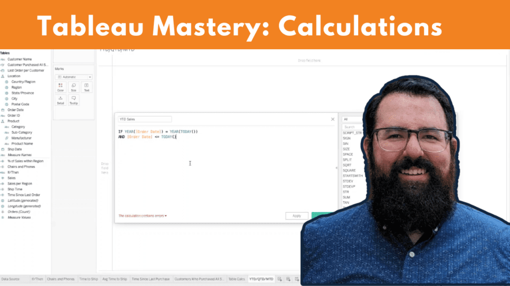 Tableau Mastery: Calculations