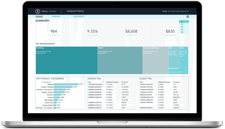 Access the Embedded Analytics Vendor Portal Demo