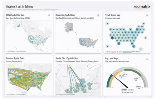 9 Tableau Map Visualizations | XeoMatrix Data Analytics Consultant